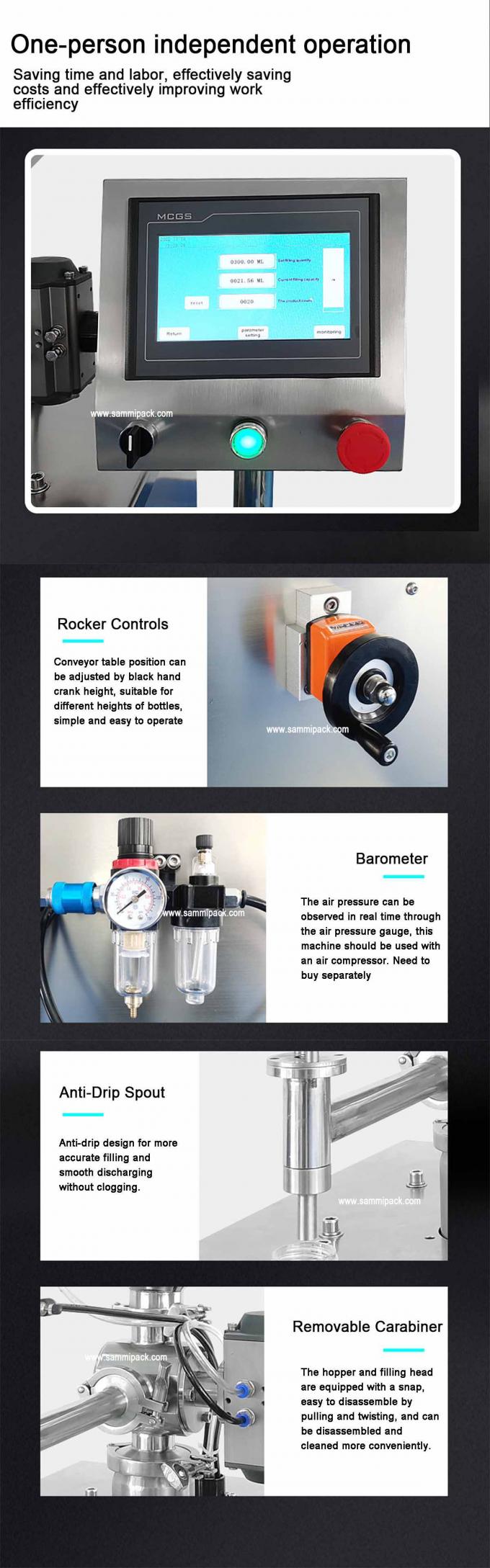 220V Custom Automatic Servo Cream Shampoo Lotion Peanut Butter Filling Machine For All Liquid Products 3