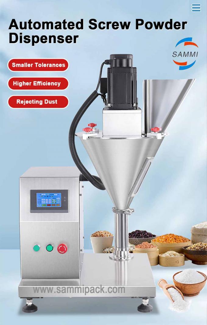 Easy Operate Semi-automatic Single Head Power Filler Small Volume Fine Powder Auger Filling Machine High Safety Level Weight KG 66 0