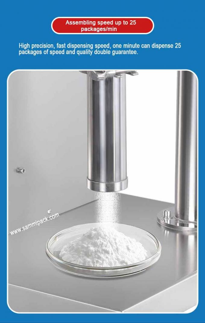 Easy Operate Semi-automatic Single Head Power Filler Small Volume Fine Powder Auger Filling Machine High Safety Level Weight KG 66 4