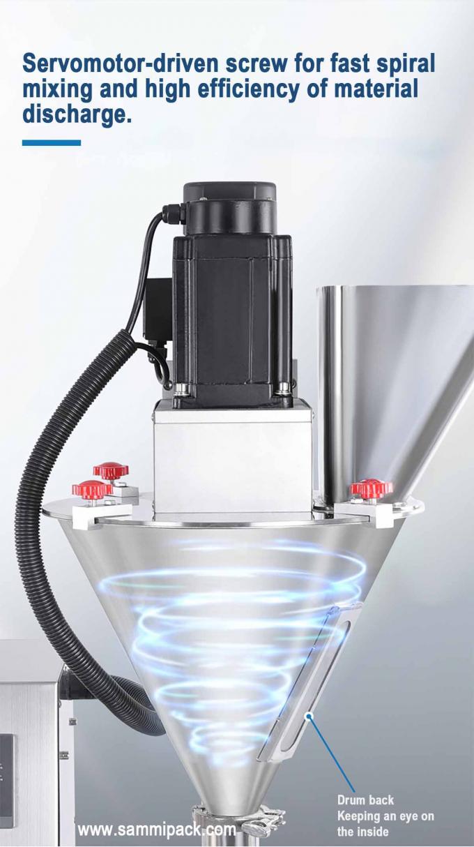 Easy Operate Semi-automatic Single Head Power Filler Small Volume Fine Powder Auger Filling Machine High Safety Level Weight KG 66 5