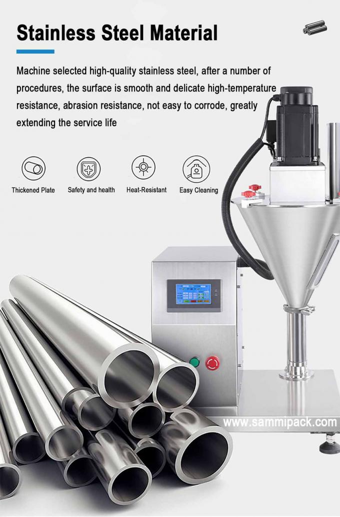 Easy Operate Semi-automatic Single Head Power Filler Small Volume Fine Powder Auger Filling Machine High Safety Level Weight KG 66 7