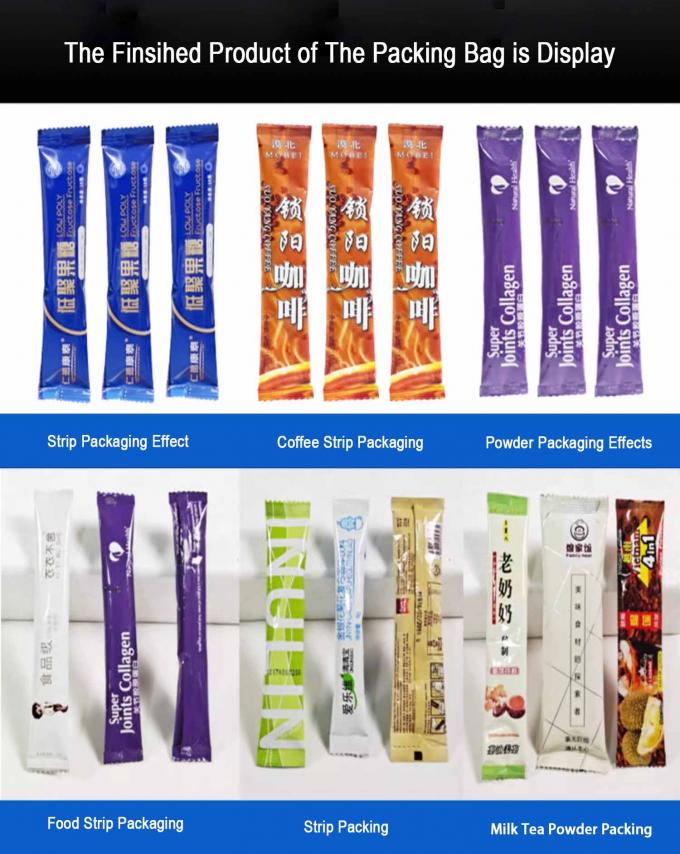 120.000 Kg Single Gross Weight Paper Packaging Material Tea Powder Packing Machine With Hot Stamp Coder 8