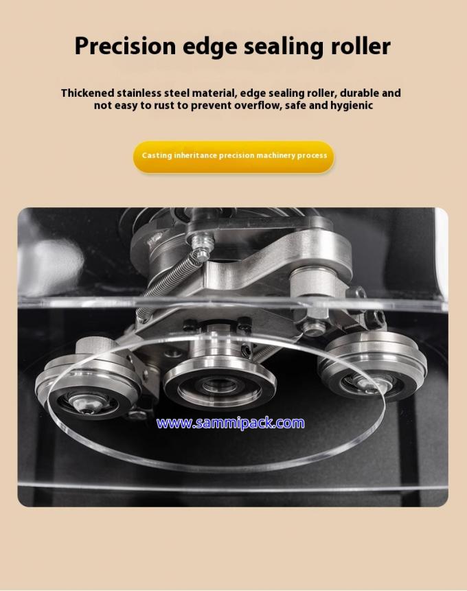 Electric Driven Heat Sealing Plastic Can Seamer Machine For Soda Bubble Tea 2