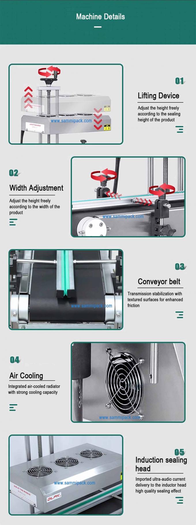 Aluminum Foil Bottle Sealer For Sealing Diameter 20-160mm Of Beverage Cans Barrels Paper Glass Packaging Gear 5