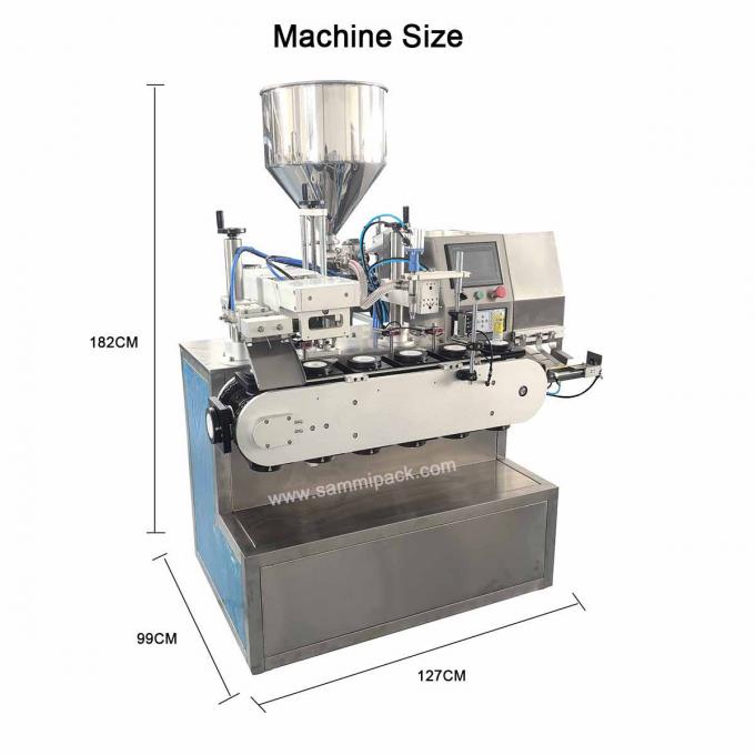 Automatic Pneumatic Aluminium Hand Ointment Dual Double Chamber Tube Fill Seal Filling Machine 2