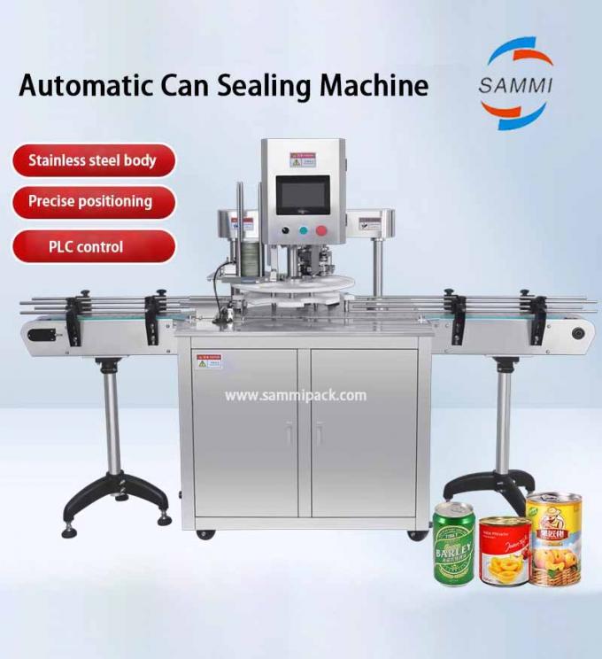 Automatic Can Sealing Machine For Beverage Packaging Factory E-commerce Assembly Line Canned Beer Soda Luncheon Meat 0