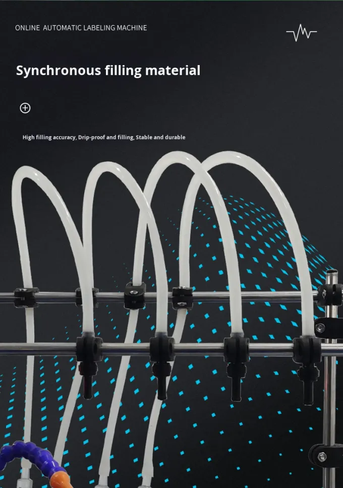 Simple Operation Automatic Four Head Filling Machine Oral Liquid Filling Machine for Milk Juice Soy Sauce Vinegar 3