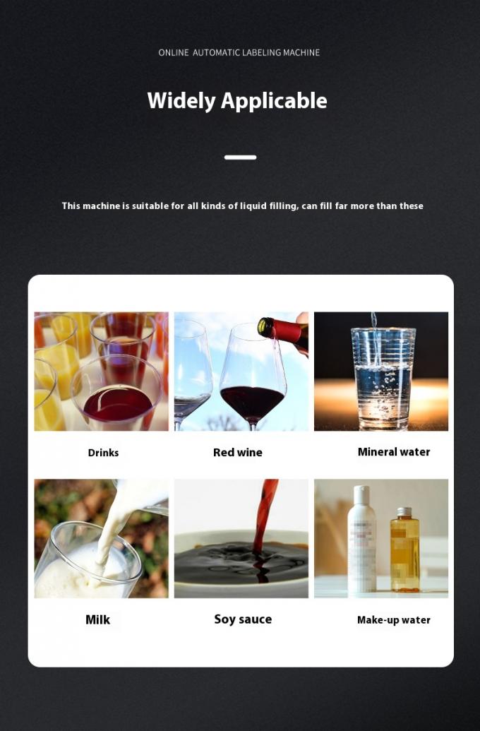 Simple Operation Automatic Four Head Filling Machine Oral Liquid Filling Machine for Milk Juice Soy Sauce Vinegar 4