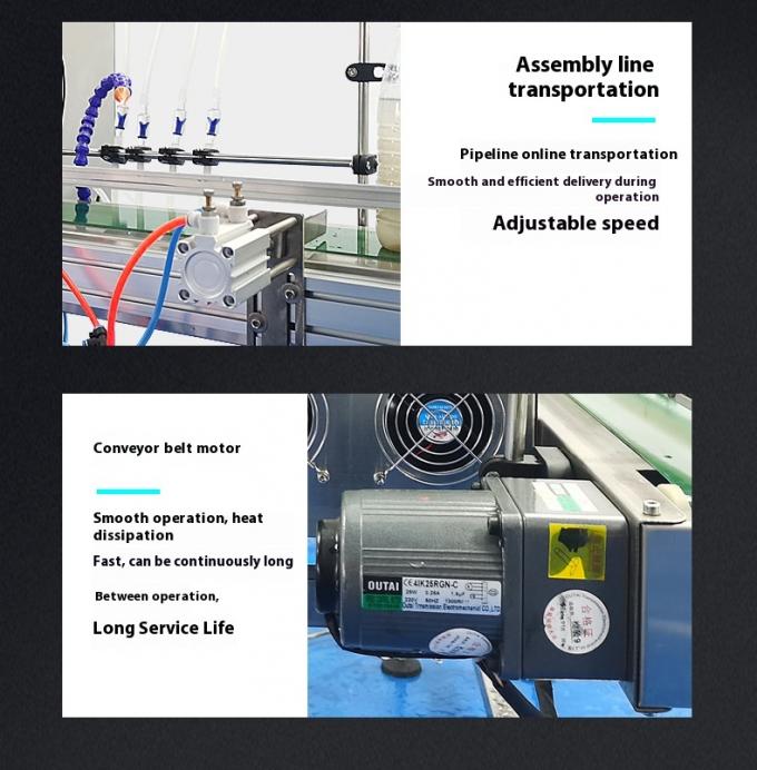 Simple Operation Automatic Four Head Filling Machine Oral Liquid Filling Machine for Milk Juice Soy Sauce Vinegar 8