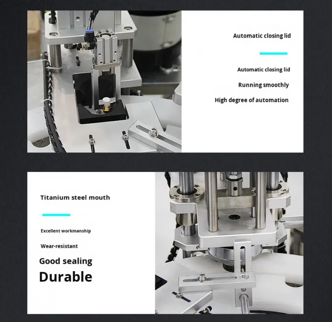 High Speed Automatic Production Line for Perfume Nozzle Tying and Plastic Bottle Cap Pressing Capping Machine 8