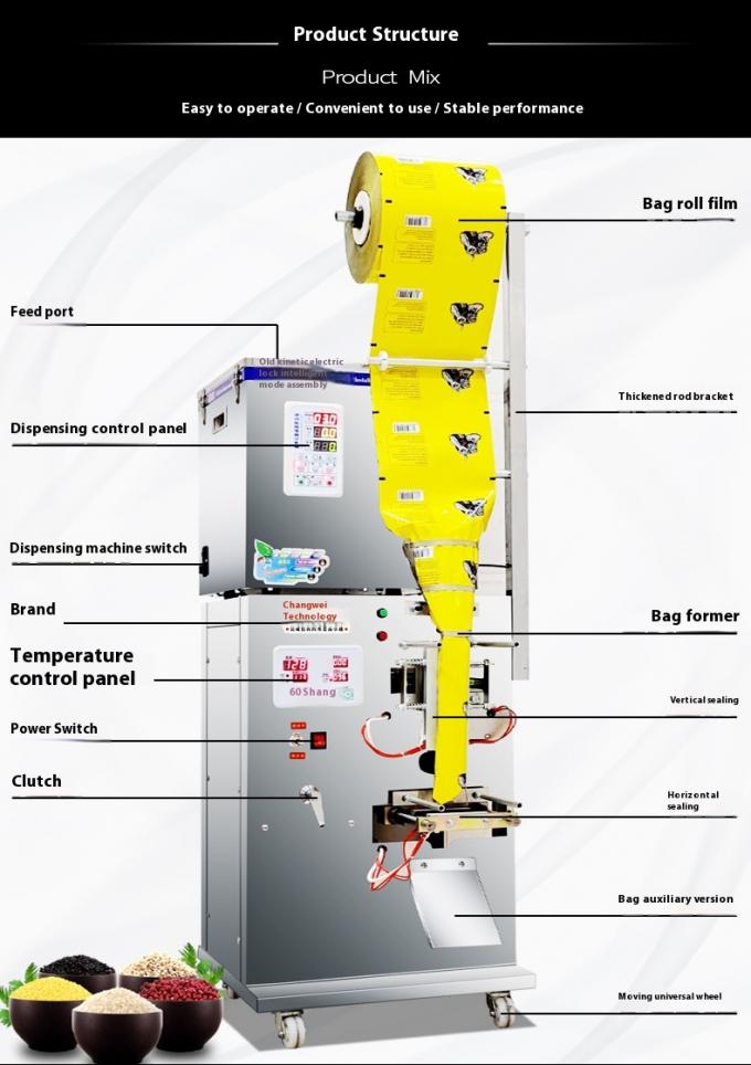 High Efficiency Spiral Back Seal Packing Machine for Granule Powder Herbal Dried Fruit Sunflower Seeds Goji in Plastic Bags 6