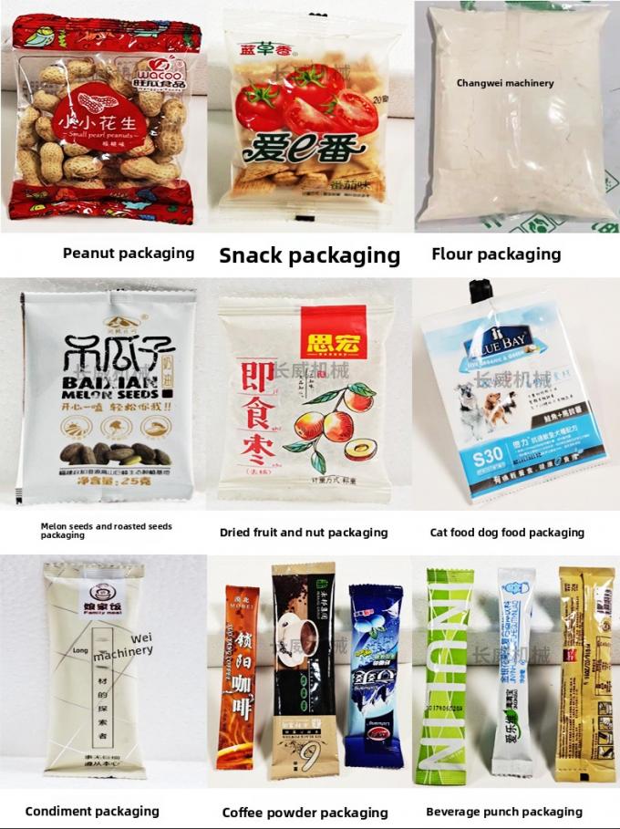 High Efficiency Spiral Back Seal Packing Machine for Granule Powder Herbal Dried Fruit Sunflower Seeds Goji in Plastic Bags 11