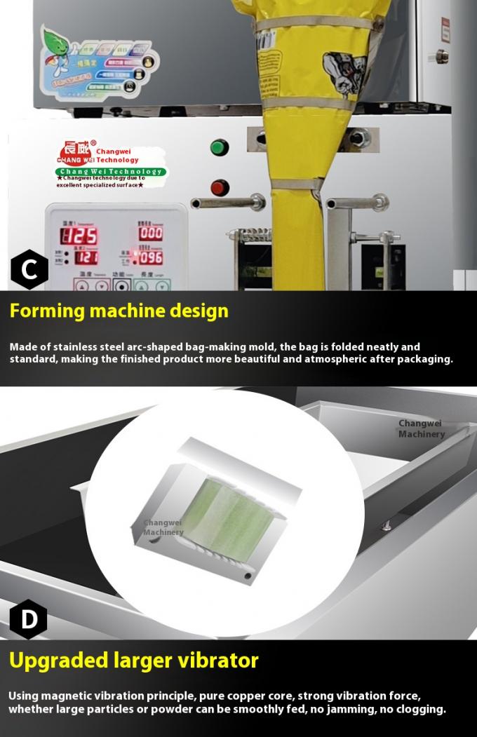 High Efficiency Spiral Back Seal Packing Machine for Granule Powder Herbal Dried Fruit Sunflower Seeds Goji in Plastic Bags 17