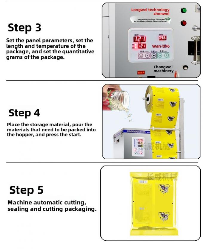 High Efficiency Spiral Back Seal Packing Machine for Granule Powder Herbal Dried Fruit Sunflower Seeds Goji in Plastic Bags 21