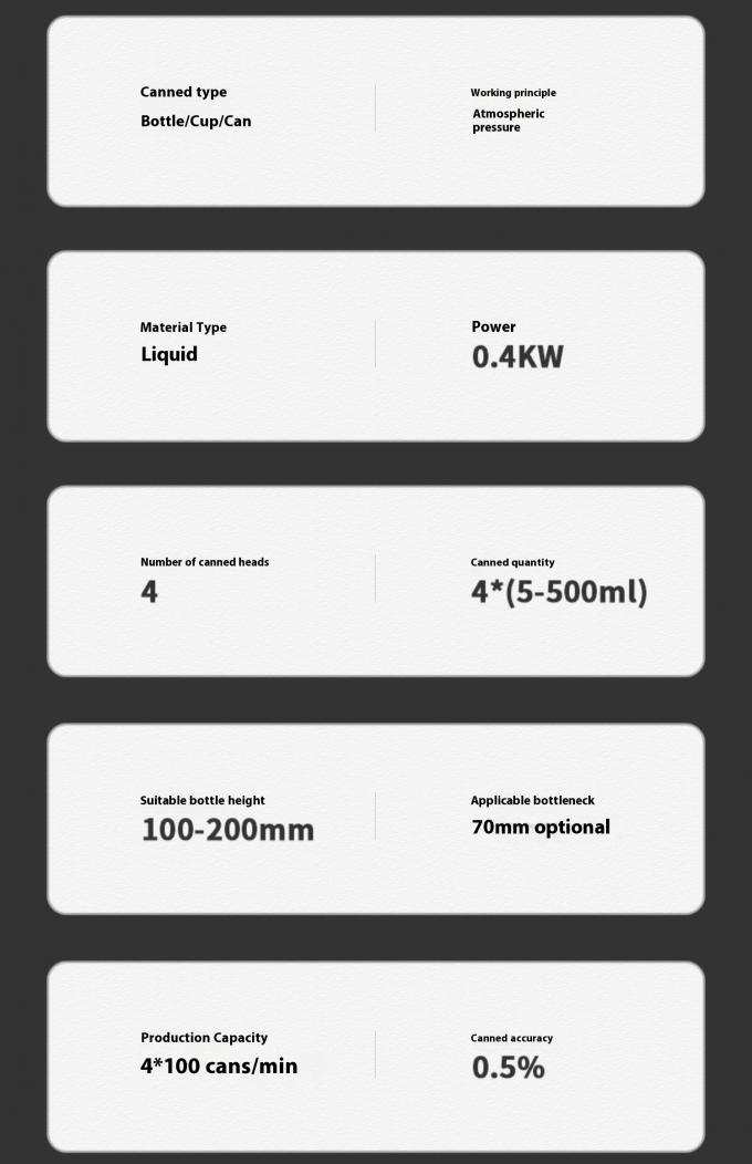 4 Heads Tabletop Automatic Magnetic Pump Liquid Filling Machine for juice water oil 10
