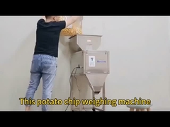 Banana Chips Mixed Nut Packaging Machine Double Head For Weighing Packing